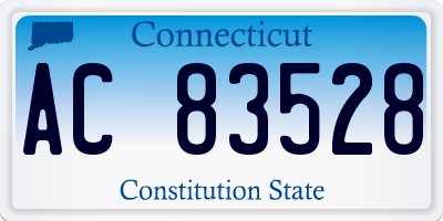 CT license plate AC83528