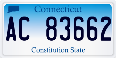 CT license plate AC83662