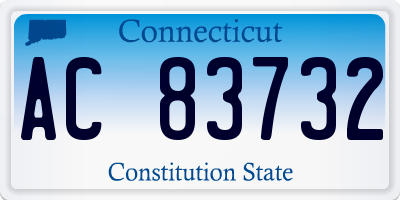 CT license plate AC83732