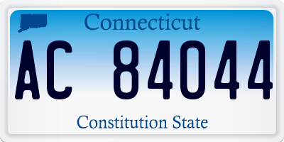 CT license plate AC84044