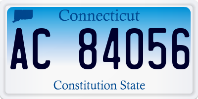 CT license plate AC84056