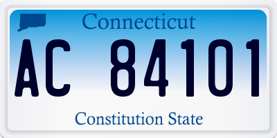 CT license plate AC84101