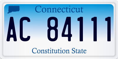 CT license plate AC84111