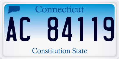 CT license plate AC84119