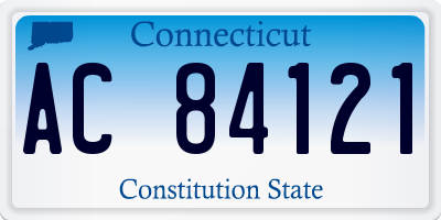 CT license plate AC84121