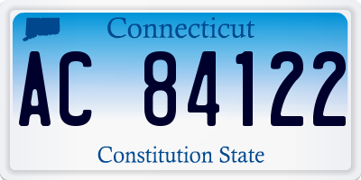 CT license plate AC84122