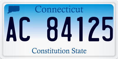 CT license plate AC84125
