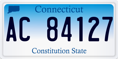 CT license plate AC84127