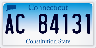 CT license plate AC84131
