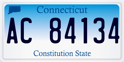 CT license plate AC84134