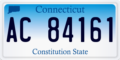 CT license plate AC84161