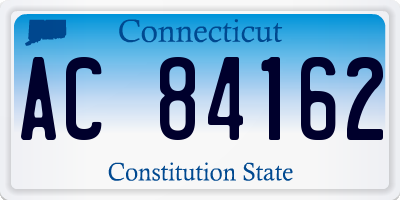 CT license plate AC84162