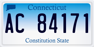 CT license plate AC84171