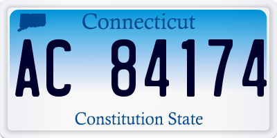 CT license plate AC84174