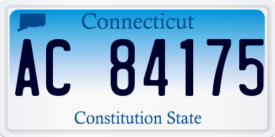 CT license plate AC84175