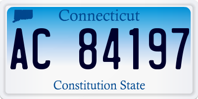 CT license plate AC84197