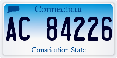 CT license plate AC84226