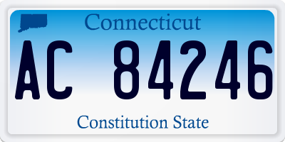 CT license plate AC84246