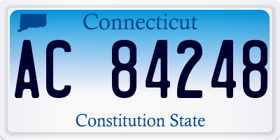 CT license plate AC84248