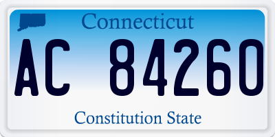 CT license plate AC84260
