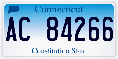 CT license plate AC84266