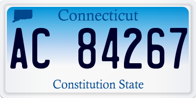 CT license plate AC84267