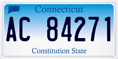 CT license plate AC84271