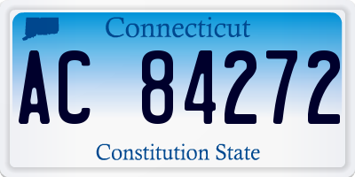 CT license plate AC84272