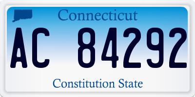 CT license plate AC84292