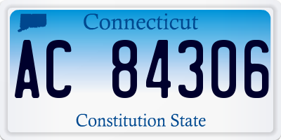 CT license plate AC84306