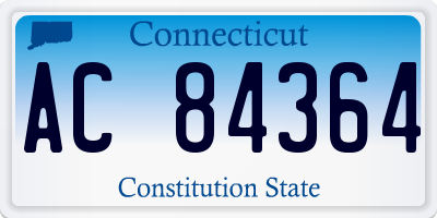 CT license plate AC84364