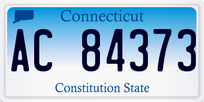 CT license plate AC84373