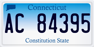 CT license plate AC84395