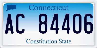CT license plate AC84406