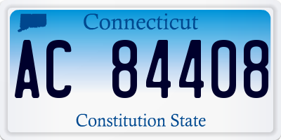 CT license plate AC84408