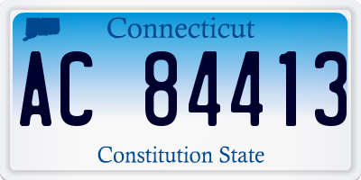 CT license plate AC84413