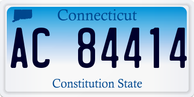 CT license plate AC84414