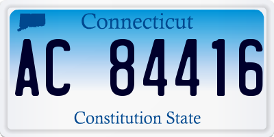CT license plate AC84416