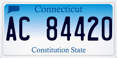 CT license plate AC84420