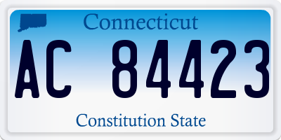 CT license plate AC84423