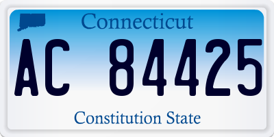 CT license plate AC84425
