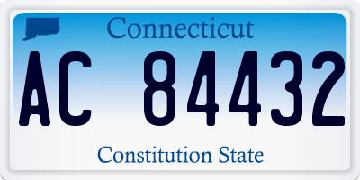 CT license plate AC84432