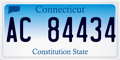 CT license plate AC84434
