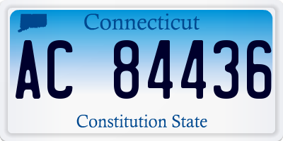 CT license plate AC84436
