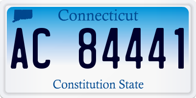 CT license plate AC84441