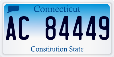 CT license plate AC84449