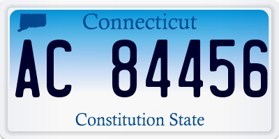 CT license plate AC84456