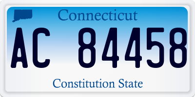 CT license plate AC84458