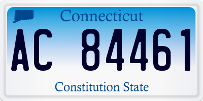CT license plate AC84461