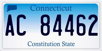 CT license plate AC84462